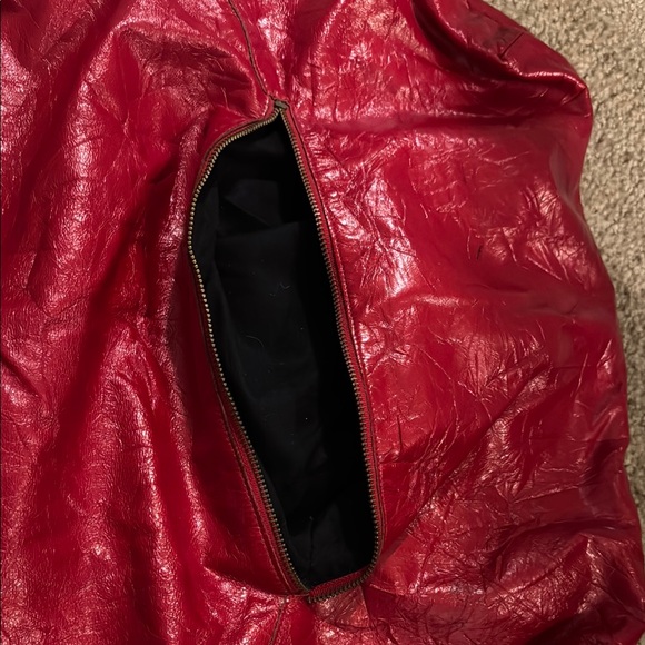 Foley + Corinna Red Leather Tote Bag - Picture 6 of 6